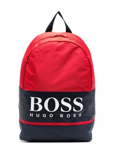 BOSS Kidswear рюкзак в стиле колор-блок с логотипом