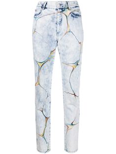 Stella McCartney прямые джинсы с узором