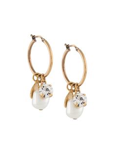 Stella McCartney серьги-кольца с жемчугом