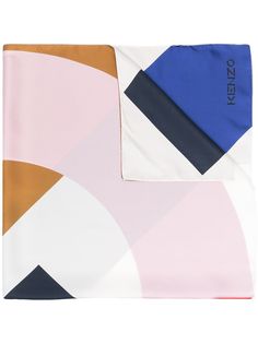 Kenzo шарф в стиле колор-блок