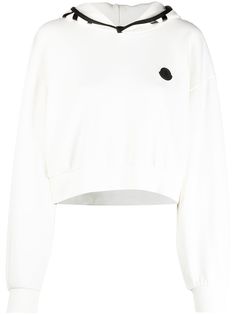 Moncler укороченное худи с логотипом