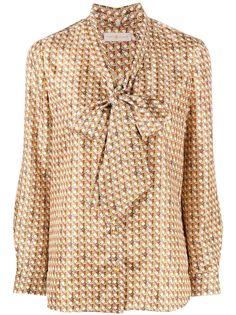 Tory Burch рубашка с геометричным принтом