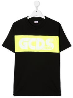 Gcds Kids футболка в стиле колор-блок с логотипом