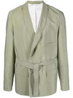 Lemaire двубортный пиджак с поясом