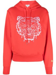 Kenzo худи с вышивкой Tiger