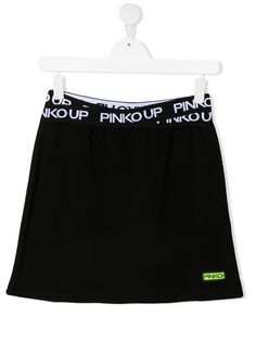 Pinko Kids юбка с логотипом на поясе
