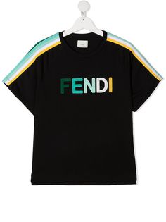 Fendi Kids футболка с логотипом