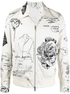 Alexander McQueen куртка-рубашка с принтом