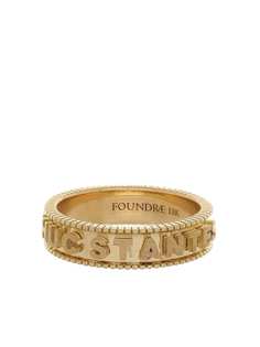 Foundrae кольцо Adhuc Stantes из желтого золота