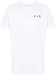 Off-White футболка с круглым вырезом и логотипом