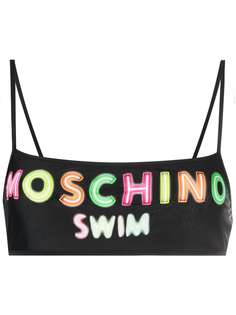 Moschino лиф-бандо с логотипом