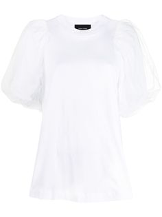 Simone Rocha футболка с пышными рукавами и круглым вырезом