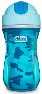 Чашка-поильник детский Chicco Sport Cup, 14+, 266 мл, голубой (340728449) (00006991200000)