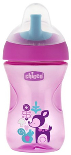 Чашка-поильник детский Chicco Advanced Cup, 12+, 266 мл, олененок (340624222) (000069411000)