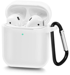 Чехол EVA 1/2 с карабином для AirPods White (CBAP40W)