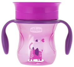 Чашка-поильник детский Chicco Perfect Cup, 12+, 266 мл, розовый (340624028) (00006951100050)