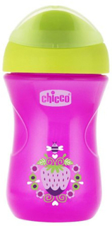 Поильник детский Chicco Easy Cup, 12+, 266 мл, клубничка (340624120) (00006961100050)