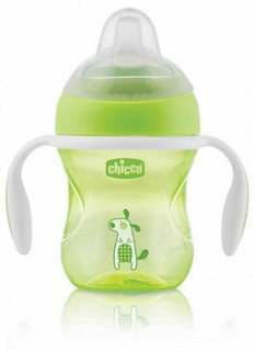 Поильник детский Chicco Transition Cup, 4+, 200 мл, зеленый (00006911300000)