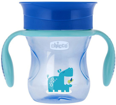 Чашка-поильник детский Chicco Perfect Cup, 12+, 266 мл, голубой (340624029) (00006951200050)