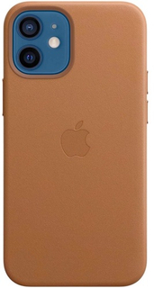 Чехол Apple Leather MagSafe для iPhone 12 mini Saddle Brown (MHK93ZE/A)