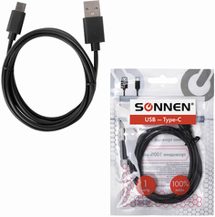 Кабель Sonnen USB2.0-Type-C, 1 м (513117)