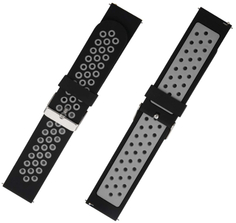Ремешок Red Line для Amazfit GTR 22 mm, черный с серым (УТ000020340)