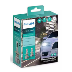 Лампа автомобильная светодиодная Philips 11342U50CWX2, H4, 12/24В, 15Вт, 5800К, 2шт