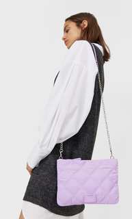 Stradivarius Клатч Из Ткани Пурпурный 103
