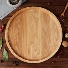 Тарелка-доска для закусок и нарезки Доброе дерево