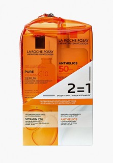 Набор для ухода за лицом La Roche-Posay VITAMIN C 10 cыворотка для лица, 30 мл + ANTHELIOS невидимый солнцезащитный флюид SPF50+, 50 мл