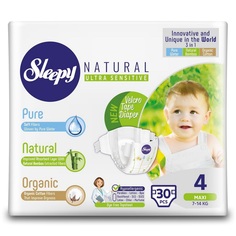 Подгузники Sleepy Natural Organic Baby Diaper (7-14 кг) шт.