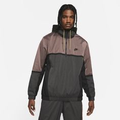 Мужская куртка с капюшоном и молнией на половину длины Nike Sportswear