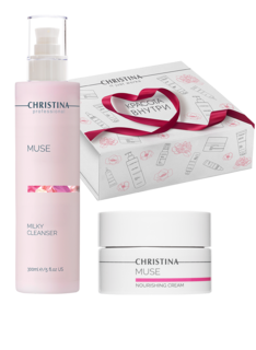 Domix, Набор Очищение и питание Muse Cleansing & Nourishing Kit, 300/50 мл Christina