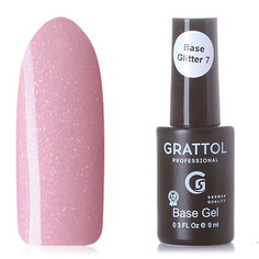 Grattol, База Rubber Glitter №7