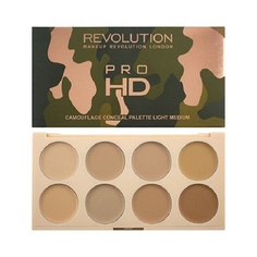 Makeup Revolution, Набор консилеров на палетке Ultra Pro HD Camouflage, Light Medium