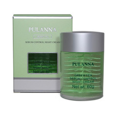 Pulanna, Ночной крем для лица Green Tea, 60 г