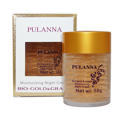 Pulanna, Ночной крем для лица Bio-Gold & Grape, 58 г