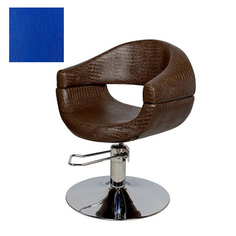 Мэдисон, Кресло парикмахерское «МД-108» гидравлическое, хромированное, синее