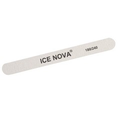 Ice Nova, Пилка для ногтей, белая, 180/240