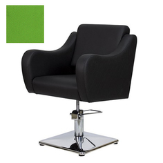Мэдисон, Кресло парикмахерское «МД-24» гидравлическое, хромированное, салатовое