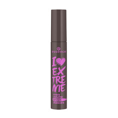 Essence, Тушь для ресниц I Love Extreme Crazy Volume, коричневая
