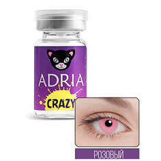 Adria, Контактные линзы Crazy Pink, 1 шт.