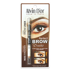Alvin D`or, Двойной карандаш Perfect Brow, тон 04