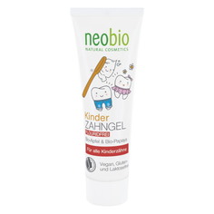 Neobio, Детская гелевая зубная паста Bio-Apfel & Bio-Papaya, 50 мл