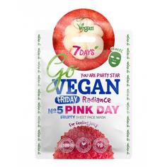 7 Days, Маска для лица Go Vegan Friday Pink Day, 25 г