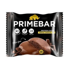 Primebar, Протеиновое печенье «Тройной шоколад», 35 г