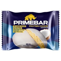 Primebar, Протеиновое печенье «Кокос», 55 г