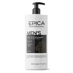 Epica, Шампунь для волос и тела Mens, 1 л