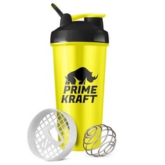 Prime Kraft, Шейкер спортивный, желтый