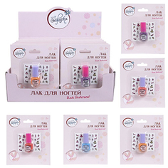 Зефирка, Набор: лак для ногтей и стикеры